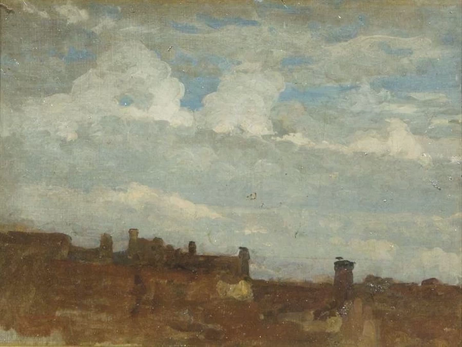 Paesaggio con nuvole